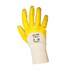 Rękawice z nitrylem żółto-białe kpl.12 par 9[L] - Rękawice z nitrylem żółto-białe kpl.12 par 10[XL]